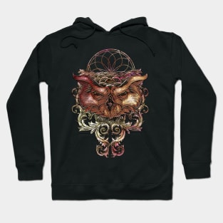 Decorative owl with dreamcatcher Hoodie